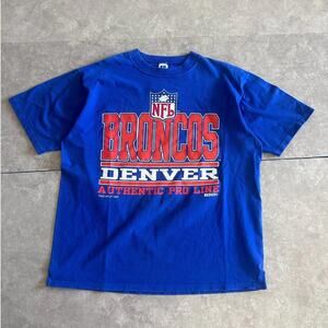 90s Vintage Denver Broncos Pro Line Russell Blue T Shirt Size XL